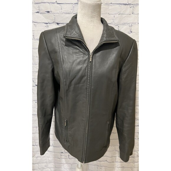 Valerie Stevens New Zealand Lambskin Women’s Gray Leather Jacket Medium - Picture 1 of 8